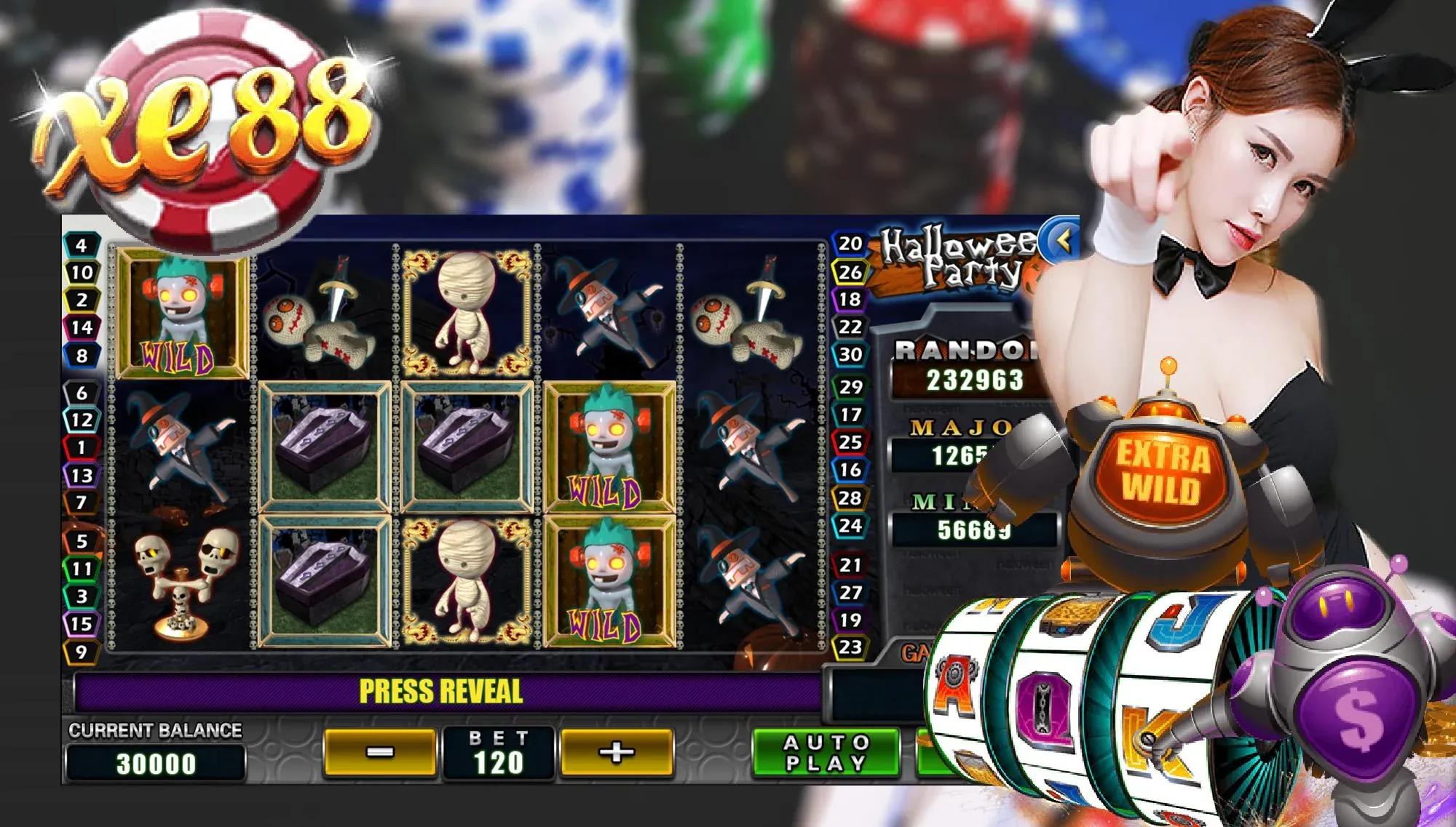 Celebrate Spooky Fun with XE88’s Halloween Party Slot